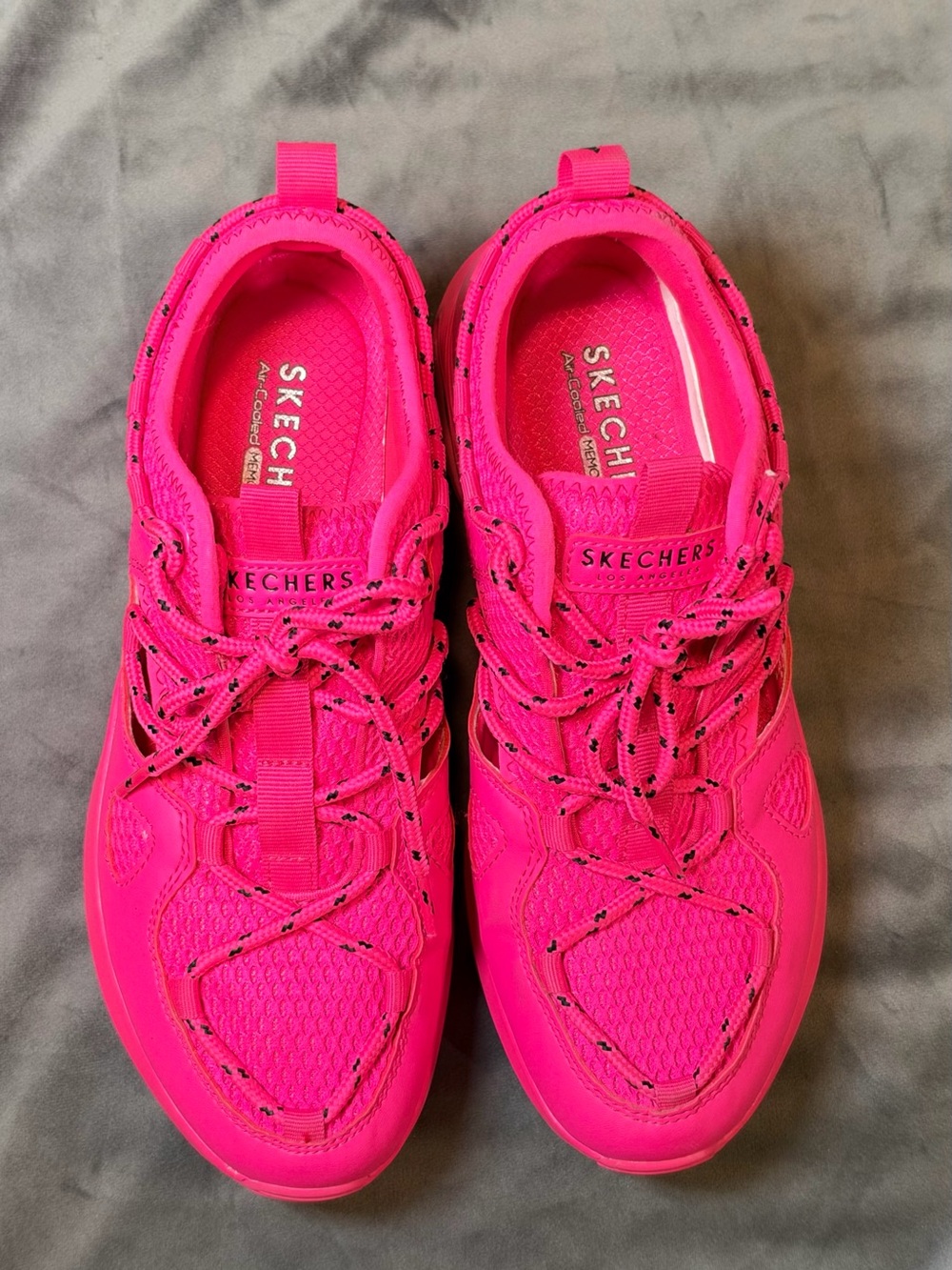 Skechers Women's Neon Pink Athletic Sneakers
